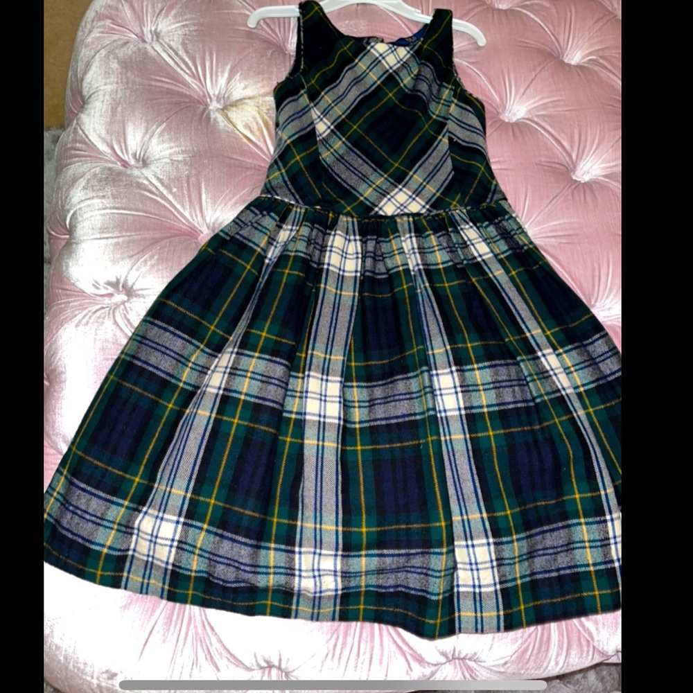 Polo by Ralph Lauren girls plaid dress. Size 6x. Excellent condition. Worn once